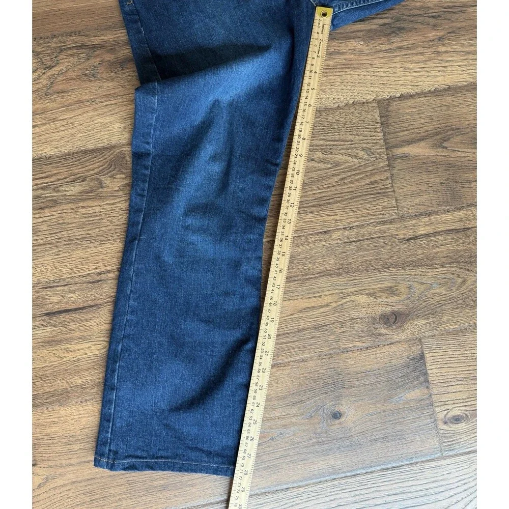 Y2K Style Zena Jeans Women’s Size 12 Bootcut Dark Wash Stretch Made in Colombia